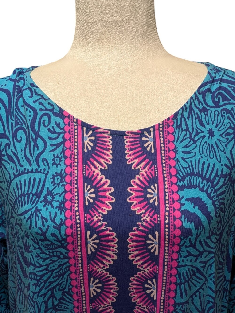 Lily Pulitzer Ophelia Swing Dress Bermuda Blue Size XXL - Picture 4 of 10
